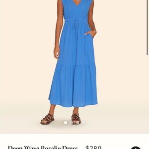 Xirena Blue Billow Rosalie Dress - like new!